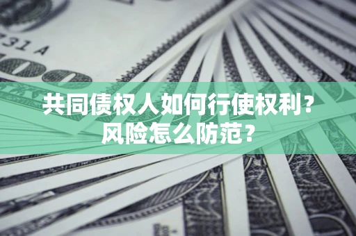 济南共同债权人如何行使权利？风险怎么防范？