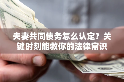 济南夫妻共同债务怎么认定？关键时刻能救你的法律常识